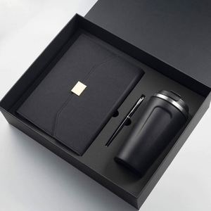 Ensemble cadeau de luxe 4-en-1 pour homme : portefeuille en PU, porte-clés, stylo, logo personnalisé, ensemble cadeau d'entreprise pour le Thanksgiving - Product Image 5