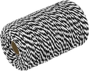 Factory Hot Sale High Strength Braided Cotton Zig Zag <strong>Rope</strong> Soft <strong>Twine</strong> Cotton <strong>Twine</strong> White <strong>Twine</strong> for Clothes - Product Image 4