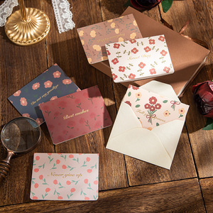 Cartolina d'auguri personalizzabile in lamina d'oro Vintage con buste biglietto di ringraziamento per le piccole imprese - Product Image 2