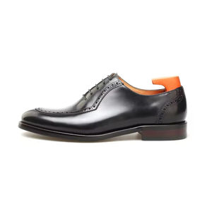 Zapatos de Cuero para Hombre de Estilo Italiano de Lujo para Bodas y Eventos Formales, Oxford Sin Cordones Hechos a Mano, Camuflaje Ligero Otoñal - Product Image 4