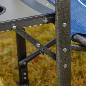 Chaise pliante de <span class=keywords><strong>camping</strong></span> <span class=keywords><strong>et</strong></span> de <span class=keywords><strong>loisirs</strong></span> en plein air avec dossier confortable <span class=keywords><strong>et</strong></span> chaise de pêche en acier avec revêtement en tissu maillé - Product Image 4