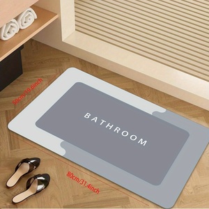 Tappetino antiscivolo per bagno in fango di diatomee, 1 pezzo. IT ha proprietà di super assorbimento dell'acqua e di asciugatura rapida. È asciutto, morbido e antiscivolo - Product Image 2