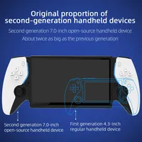 HC800 Reproductor de Juegos Portátil HD de 7'', Sistema Linux, Más de 30 Emuladores Clásicos, 15000 Juegos, 3500mAh, Wi-Fi, Consola de Juegos Portátil