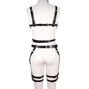 เข็มขัดหนังแบบกอธิคสำหรับผู้หญิงเข็มขัดรัดร่างกายแบบเซ็กซี่สายรัดเอวสายรัดอกหนัง - Product Image 5