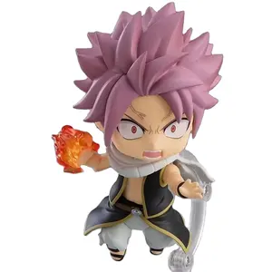 Unisex Hot Blood Anime Figurine Etherious Natsu Dragneel Q Version PVC Statue Toy Japan Exclusive Gift Model Style