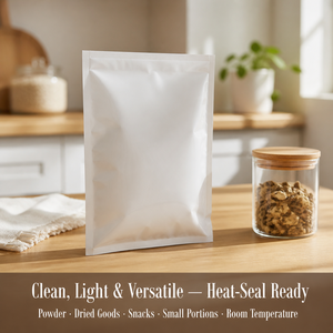 Sachet scellé sur trois côtés, semi-<span class=keywords><strong>opaque</strong></span>, de qualité alimentaire, sans fond autoportant, pour utilisation à température ambiante, utilisé pour la portionnement - Product Image 5