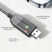 Cable Convertidor DTECH IOT5084(FT) de 10m, USB 2.0 a Serial RS-232 DB9 de 9 Pines, Compatible con WIN10