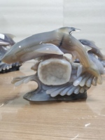 Vente en gros de géodes d'améthyste de haute qualité, pierres naturelles sculptées à la main, agate druzy requin pour la décoration intérieure