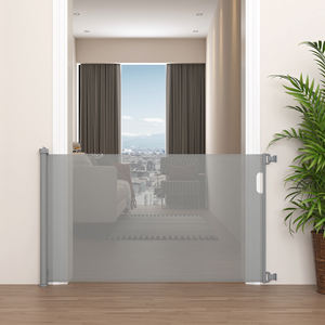 36 \ "pagar hewan peliharaan tutup otomatis ekstra tinggi penghalang kucing anjing hitam berjalan mudah untuk pintu tangga ekstra lebar - Product Image 2