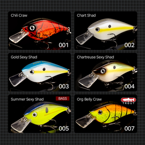 HUNTHOUSE Vente Flash Leurre de Pêche Artificiel en Plastique ABS Dur 65mm 16.5g Leurre Flottant <span class=keywords><strong>Crankbait</strong></span> - Product Image 5