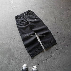 Fabricant de jeans – Pantalon en denim brut japonais selvedge sur mesure pour homme, coupe oversize, poids lourd 14 oz, style baggy - Product Image 4