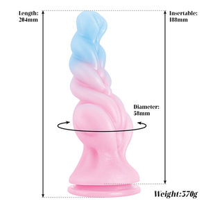 Frauen Soft Glow-in-the-Dark Flüssiger Silikon Dildo Riesige <span class=keywords><strong>Bulk</strong></span> Sexspielzeug für Masturbation Big SM - Product Image 6