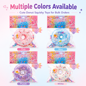 <b>Large</b> Donut Squishy Toy Soft Squeeze Stress Relief Toy Candy <b>Pillow</b> Packaging Assorted Colors for Wholesale - Product Image 2