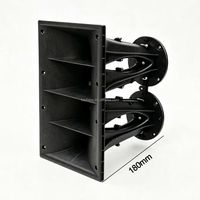 Profesional Cocok untuk Line Array Dual 75core Tweeter Speakers Line Array Horn Double Throat Opening