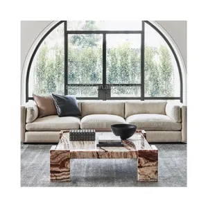 SHIHUI New Natural Onyx Marmor Couch tisch Big Square Luxus Gelb Onyx Stein Marmor Couch tisch für Wohnzimmer