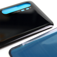 10 coques arrière en verre de haute qualité pour Xiaomi, couvercle de boîtier arrière pour Note 10 Lite