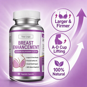 OEM Breast Enhancement <b>Herbal</b> Extract Capsules, Weight Gain Pills, <b>Supplement</b> for Women with Large Breasts, Wholesale Breast Aug - Product Image 2