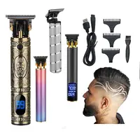 फैक्टरी बिक्री tondeuse विंटेज barbershop T9 वायरलेस बिजली ताररहित एलसीडी के लिए बाल कतरनी मशीन