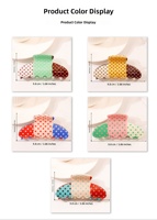 Promo! Jepit Rambut Korea Tiga Warna Motif Polkadot PVC, Jepit Model Gigi Hiu Lucu untuk Wanita, Hiasan Rambut Sehari-hari