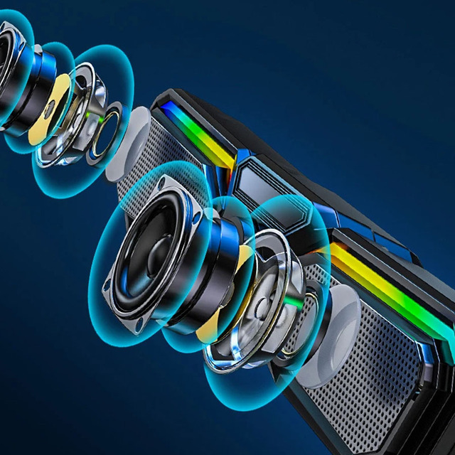 Blue Tooth Speaker Computer Sound Bar Home Theater Speakers PC TV Speaker RGB Light TV Soundbar