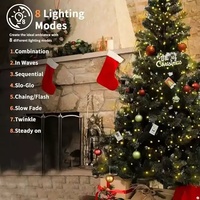 Lumières LED pour sommet d'arbre de Noël, 280 LED, IP44, scintillantes, pentagramme, pour jardin, véranda, Noël, Nouvel An, cour, suspendues, saisonnières, PVC durable