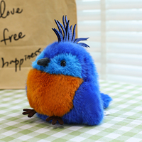 Peluche d'oiseau esthétique douce au design minimaliste et texture Minky, oreiller décoratif personnalisé OEM pour lit