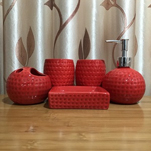 Los Mejores Productos de <span class=keywords><strong>Baño</strong></span> Ecológicos de Cerámica de Cuatro Piezas para Decoración de Baños de Boda - Product Image 2