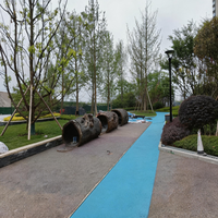 Dalles de sol en caoutchouc élastique pour salle de sport, granulés EPDM RunSure, écologiques, absorption des chocs, multicolores, design robuste et sûr, souples et solides