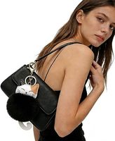 Porte-clés en peluche chat mignon Kawaii, breloque de sac douce et moelleuse, accessoires pour sacs à main et sacs à dos pour femmes