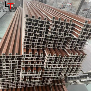 Panneau WPC Great Wall pour la décoration de bâtiments intérieurs et extérieurs, panneau acoustique moderne à rainures, panneau imperméable, grille de canal, plaque intérieure - Product Image 5