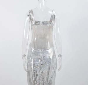 Últimos Vestidos de Fiesta Largos para Mujer, sin Mangas, Completamente con Lentejuelas, Espalda Descubierta, Ajustados al Cuerpo, a la Moda - Product Image 5