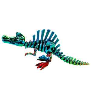 Juguete de esqueleto de espinosaurio articulado impreso en 3D con bisagras, decoración prehistórica para escritorio, regalo, producto superventas transfronterizo - Product Image 3
