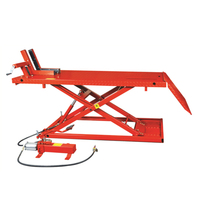Heavy Duty 800lbs hydraulique ciseaux Jack Table pneumatique moto voiture ascenseur pour une utilisation en atelier