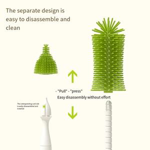 Juego de limpieza de chupete y biberón portátil 360, listo para viajar, cepillo de PP, herramienta de silicona, kit de 4 piezas para niños pequeños - Product Image 6