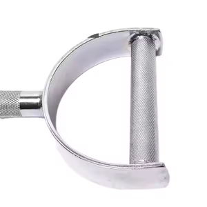 Phòng tập thể dục Cáp tập tin đính kè<span class=keywords><strong>m</strong></span> đôi D xử lý Lat kéo xuống thanh với tay Chrome thép khuỷu tay <span class=keywords><strong>TRICEPS</strong></span> - Product Image 3