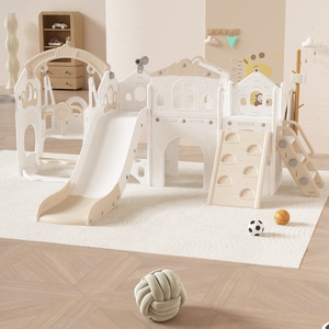 Ensemble <span class=keywords><strong>de</strong></span> jeu multifonctionnel pour enfants, toboggan intérieur, balançoire, panier <span class=keywords><strong>de</strong></span> basket, aire <span class=keywords><strong>de</strong></span> jeux pour tout-petits, vente en gros pour maternelles, directement <span class=keywords><strong>de</strong></span> l'usine - Product Image 1