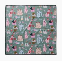 Serviettes pour chien durables et réutilisables en polyester et nylon, 30x30 pouces, douces, écologiques, pliables, légères, non toxiques, portables pour animaux de compagnie
