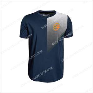 T-shirt de compression pour homme en sublimation, respirant, grande taille, séchage rapide, entraînement fitness, manches courtes, 100% coton - Product Image 4