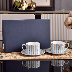 ชุดของขวัญเซรามิกสไตล์ยุโรปสุดหรู ดีไซน์สร้างสรรค์ รูปทรงคทา  ทำจากเซรามิกเนื้อกระดูก  เป็นมิตรต่อสิ่งแวดล้อม บรรจุในกล่องของขวัญ เหมาะสำหรับเป็นของขวัญทางธุรกิจ หรือสำหรับจิบชายามบ่าย - Product Image 4