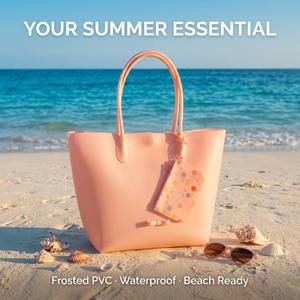 Bolso Tote <span class=keywords><strong>de</strong></span> PVC Transparente Personalizado <span class=keywords><strong>de</strong></span> Fábrica OEM 2026, Bolso <span class=keywords><strong>de</strong></span> Mano Impermeable <span class=keywords><strong>de</strong></span> Gran Capacidad para Mujer, Venta al Por Mayor - Product Image 4