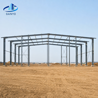 Bâtiment en structure légère en acier pour l'équipement agricole et l'élevage, cadre métallique galvanisé durable, usine Foshan Ganyo Chine