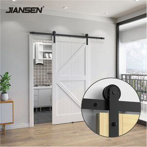 Kit <span class=keywords><strong>de</strong></span> quincaillerie pour <span class=keywords><strong>porte</strong></span> <span class=keywords><strong>de</strong></span> grange coulissante double personnalisable <span class=keywords><strong>de</strong></span> 4 à 18 pieds, ensemble <span class=keywords><strong>de</strong></span> rouleaux, quincaillerie <span class=keywords><strong>de</strong></span> <span class=keywords><strong>porte</strong></span> <span class=keywords><strong>de</strong></span> grange dissimulée, rail <span class=keywords><strong>de</strong></span> suspension - Product Image 1