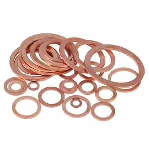 Xinkang Customize Copper Gasket 1-1.5 mm thick sealing gasket for marine watch Copper Circle Ring