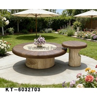 Ensemble de tables basses rondes modernes et minimalistes, nouvelle collection 2026, table basse en bois massif haut de gamme pour la maison, salon
