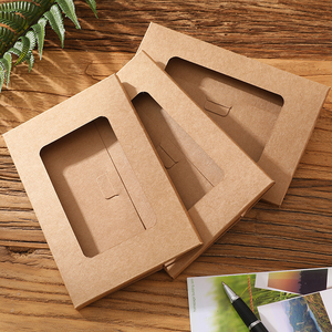 Carta Kraft fai da te che brucia la busta del biglietto di auguri con finestra nera scavata - Product Image 4