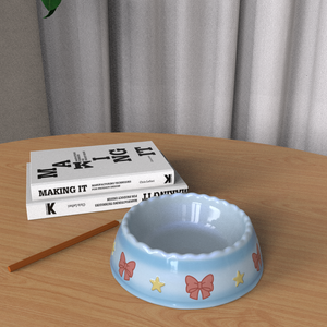 Tigela Personalizada para Animais de Estimação, Tigela de Cerâmica para Ração de Cachorro, Tigela de Água de Cerâmica para Cães de Médio Porte, Tigela de Cerâmica Rasa e Larga para Gatos de Interior - Product Image 5