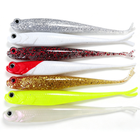 Leurre souple Bellance Source Factory Split-gut Fork-tailed Fish 125mm 8g en PVC imprimé pour la pêche en mer et en ruisseau