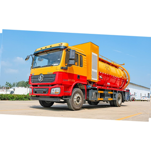 Camion-citerne septique pour le nettoyage des routes, camion d'aspiration des eaux usées et des excréments avec système de levage hydraulique pour le nettoyage des égouts - Product Image 4