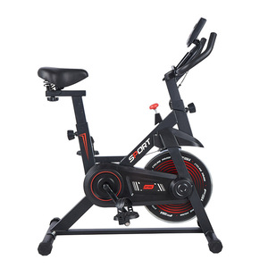 Bicicleta estática vertical deportiva con ventilador, resistencia ajustable y asiento para entrenamiento físico en casa. - Product Image 4