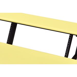 Escritorio de estudio DB en acabado amarillo y negro para grabación de música y uso en computadora - Product Image 6